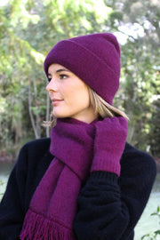 Plain Double Thickness Possum Merino Beanie